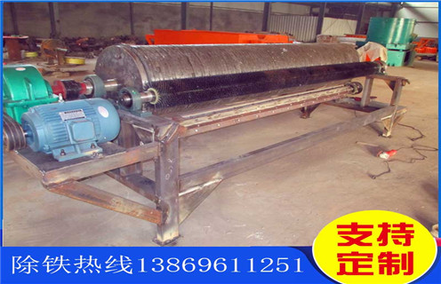 永磁筒式磁選機(jī)，煙臺(tái)永磁筒式磁選機(jī)_遠(yuǎn)力煙臺(tái)永磁筒式磁選機(jī)批發(fā)生產(chǎn)廠家的結(jié)構(gòu)磁場(chǎng)分布圖